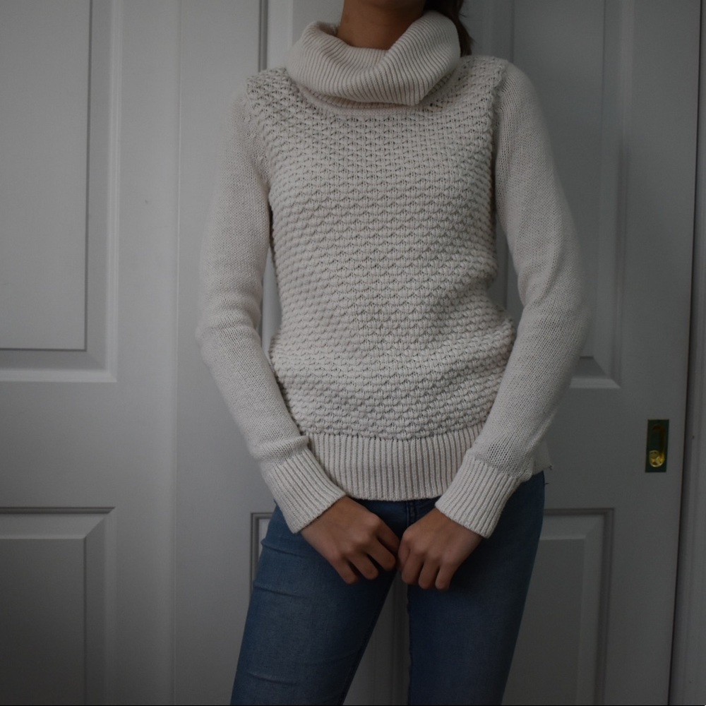 Cream Knit Turtleneck